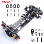 3 Color 1:10 Scale HSP Drift Racing Car Frame Body Kit in Alloy &Carbon Fiber fit 1/10RC Control Car Model Parts and Accessories