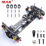 3 Color 1:10 Scale HSP Drift Racing Car Frame Body Kit in Alloy &Carbon Fiber fit 1/10RC Control Car Model Parts and Accessories