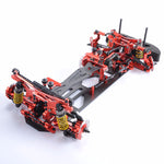 3 Color 1:10 Scale HSP Drift Racing Car Frame Body Kit in Alloy &Carbon Fiber fit 1/10RC Control Car Model Parts and Accessories