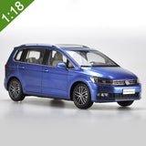 1:18 High Meticulous VW TOURAN MPV Alloy Model Car Static Metal Model Vehicles With Original Box