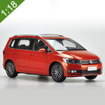 1:18 High Meticulous VW TOURAN MPV Alloy Model Car Static Metal Model Vehicles With Original Box