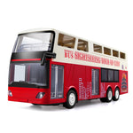 Simulation RC Double-Decker Sightseeing Bus City Bus Model Car Toy Remote Control Car Toys For Children Boys Gifts